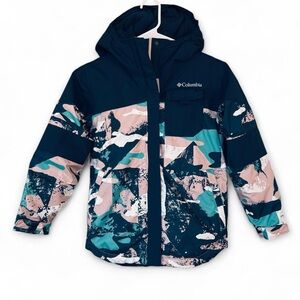 Columbia Kids Sportswear Omni Heater Jacket in blue and pink